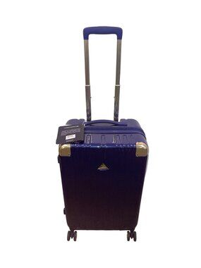 Triforce Navy Blue Telescopic Handle Build-in Scale Allure Collection Luggage
